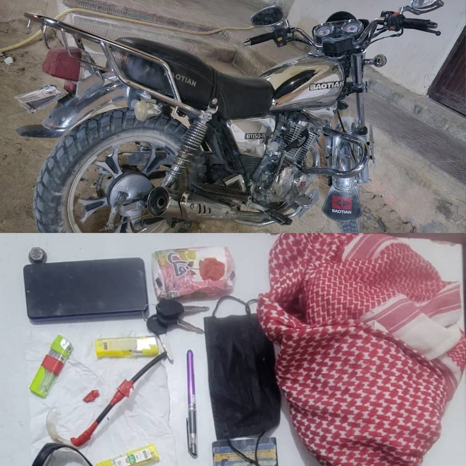 ضبط متهماً بسرقة دراجة نارية وحيازته مواد مخدرة بمديرية حورة وادي العين Image