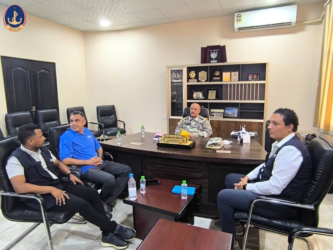 رئيس مصلحة خفر السواحل اليمنية  يستقبل ممثلي مكتب الأمم المتحدة المعني بالمخدرات والجريمة (UNODC) Image