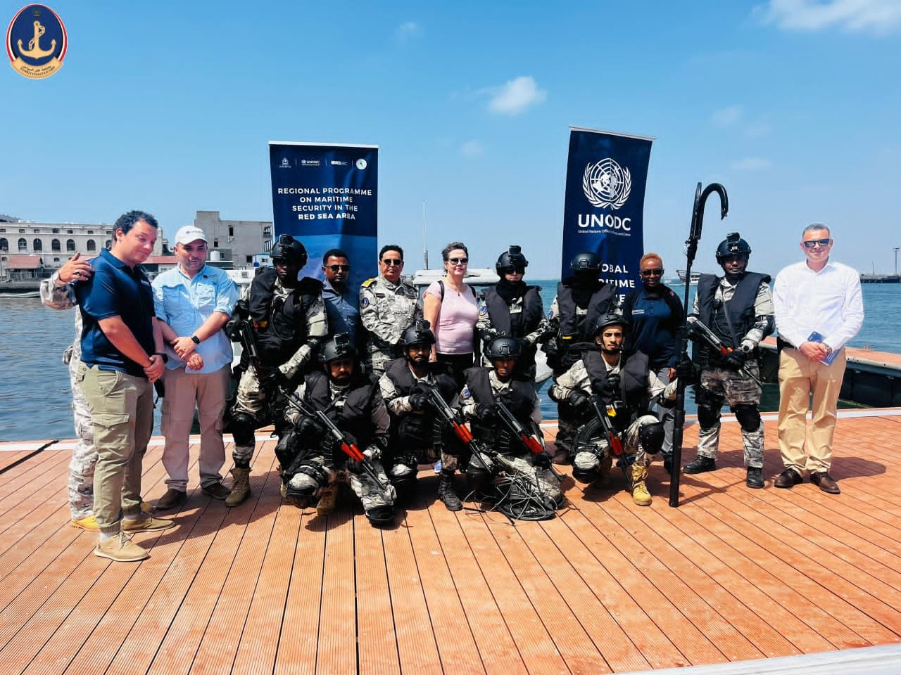 خفر السواحل تستقبل وفداً رفيع المستوى من مكتب الأمم المتحدة  Image