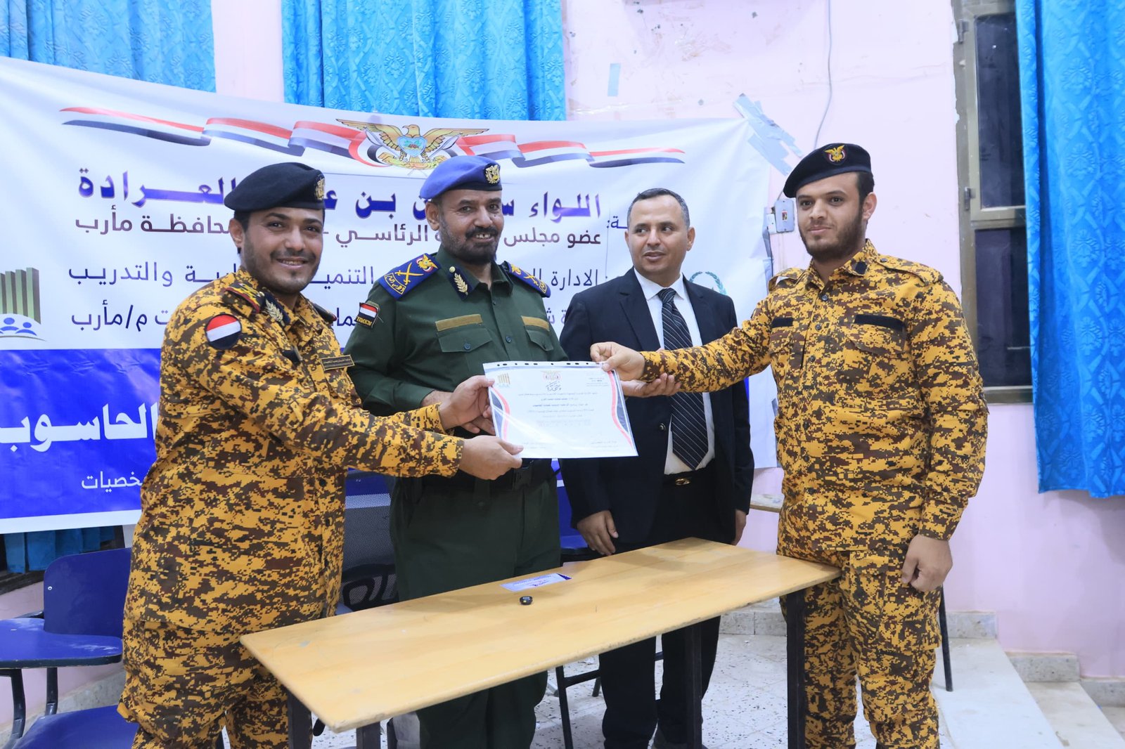 اختتام دورتين تدريبيتين في الامن الرقمي وقيادة الحاسوب لمنتسبي شرطة المنشآت بمأرب  Image