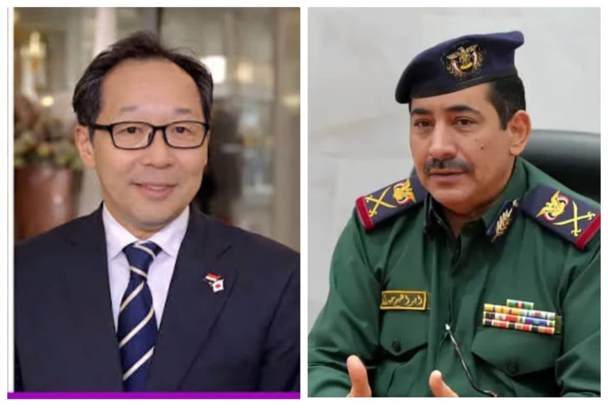 وزير الداخلية يناقش مع السفير الياباني دعم اليابان للوزارة ومستجدات الأوضاع الأمنية في عدن Image